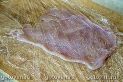 Фотографии рецепта Куриная грудка с ананасами и сыром, 04 Куриная грудка с ананасами и сыром, Шаг 04