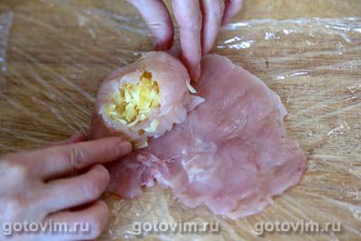 Фотографии рецепта Куриная грудка с ананасами и сыром, 06 Куриная грудка с ананасами и сыром, Шаг 06