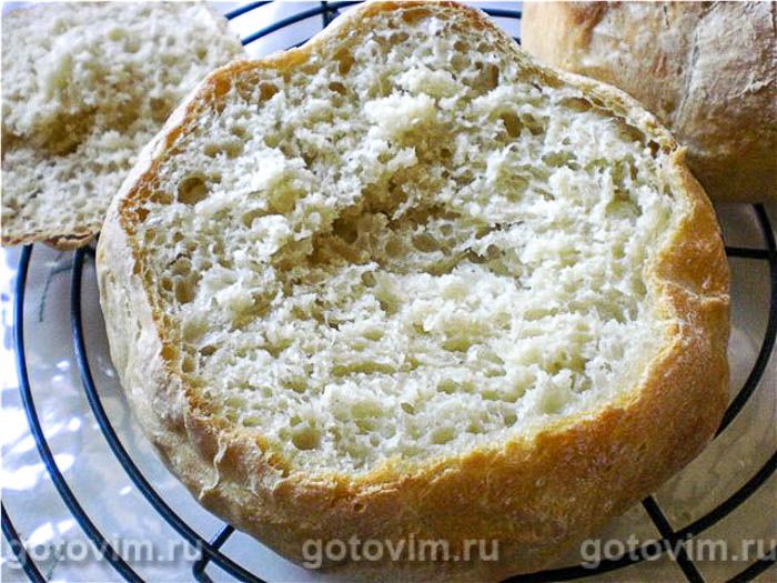 Фотографии рецепта Курица с корицей в каравае хлеба (Pan de pique-nique et un pool de cannelle) , 03 Курица с корицей в каравае хлеба (Pan de pique-nique et un pool de cannelle) , Шаг 03