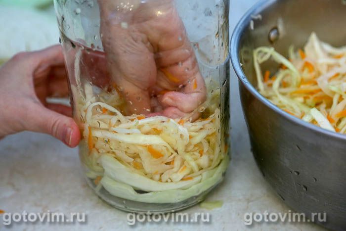 Фотографии рецепта Квашеная капуста с черным хлебом, 08 Квашеная капуста с черным хлебом, Шаг 08