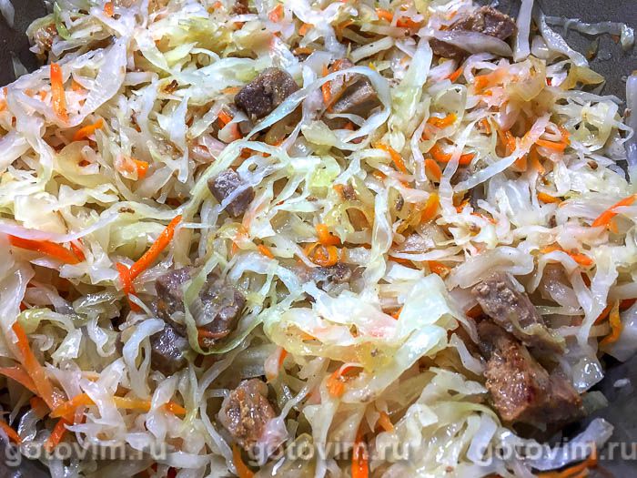Фотографии рецепта Квашеная капуста с мясом, 05 Квашеная капуста с мясом, Шаг 05