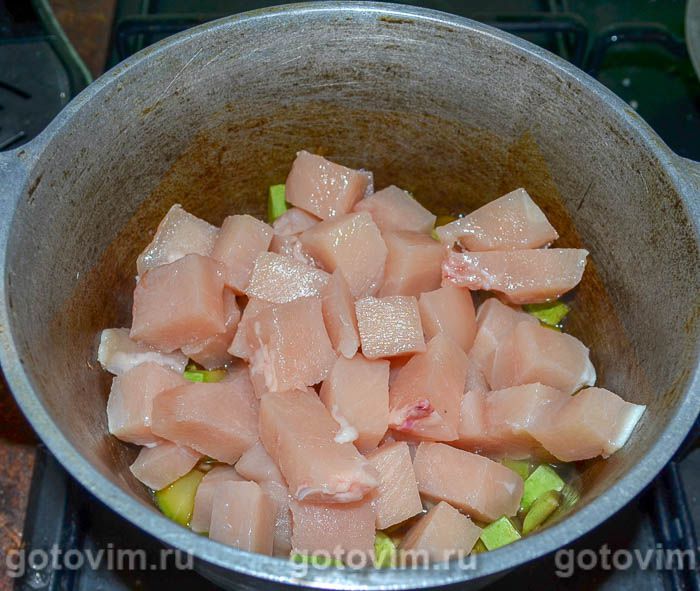 Фотографии рецепта Лапша удон с кабачками и курицей, 05 Лапша удон с кабачками и курицей, Шаг 05