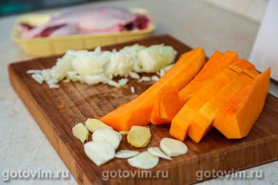 Фотографии рецепта Лазанья с уткой и тыквой, 01 Лазанья с уткой и тыквой, Шаг 01
