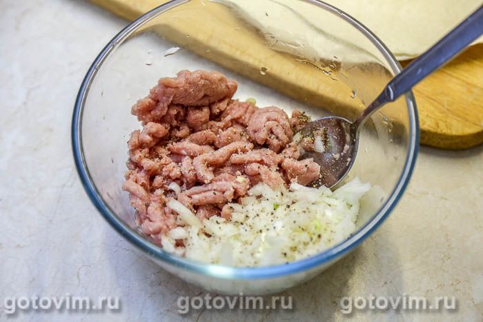 Фотографии рецепта Чебуреки из лаваша с мясом, 01 Чебуреки из лаваша с мясом, Шаг 01