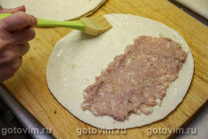 Фотографии рецепта Чебуреки из лаваша с мясом, 04 Чебуреки из лаваша с мясом, Шаг 04