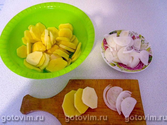 Фотографии рецепта Пирог ленивый курник, 01 Пирог ленивый курник, Шаг 01