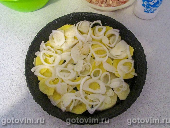 Фотографии рецепта Пирог ленивый курник, 03 Пирог ленивый курник, Шаг 03