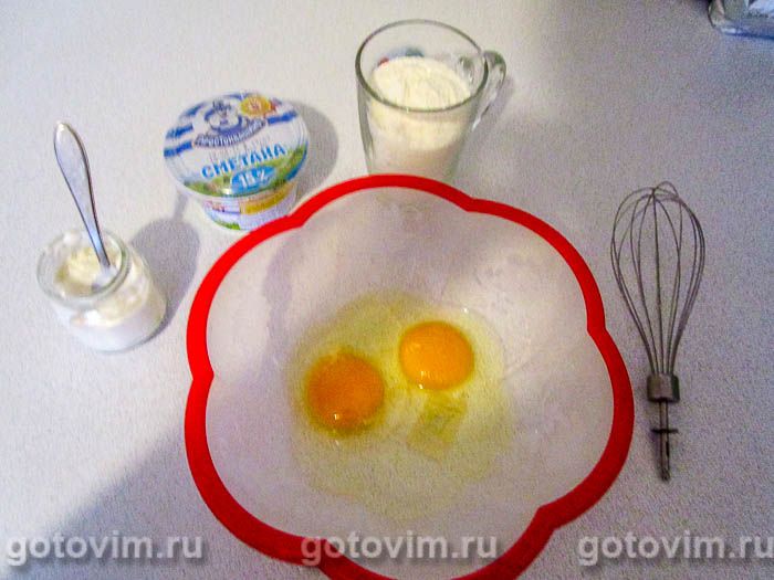 Фотографии рецепта Пирог ленивый курник, 06 Пирог ленивый курник, Шаг 06