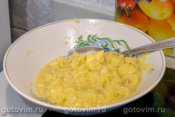 Фотографии рецепта Лодочки из кабачков, фаршированные картофелем и помидорами, 07 Лодочки из кабачков, фаршированные картофелем и помидорами, Шаг 07