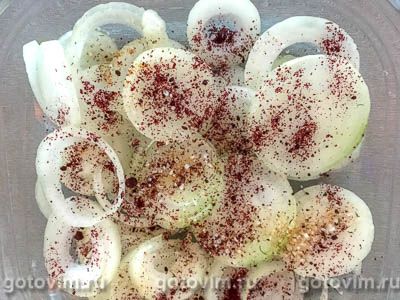 Фотографии рецепта Лук, маринованный с сумахом в вине, 02 Лук, маринованный с сумахом в вине, Шаг 02