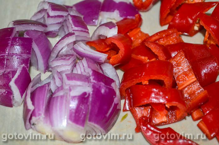 Фотографии рецепта Макароны с овощным соусом рататуй, 03 Макароны с овощным соусом рататуй, Шаг 03