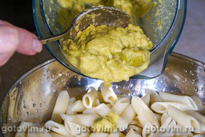 Фотографии рецепта Макароны с пастой из оливок, 04 Макароны с пастой из оливок, Шаг 04