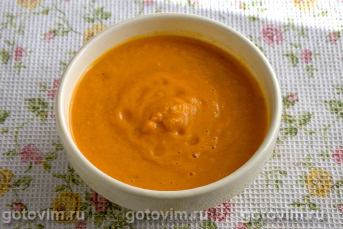 Фотографии рецепта Макароны с тыквенным соусом и грецкими орехами, 04 Макароны с тыквенным соусом и грецкими орехами, Шаг 04