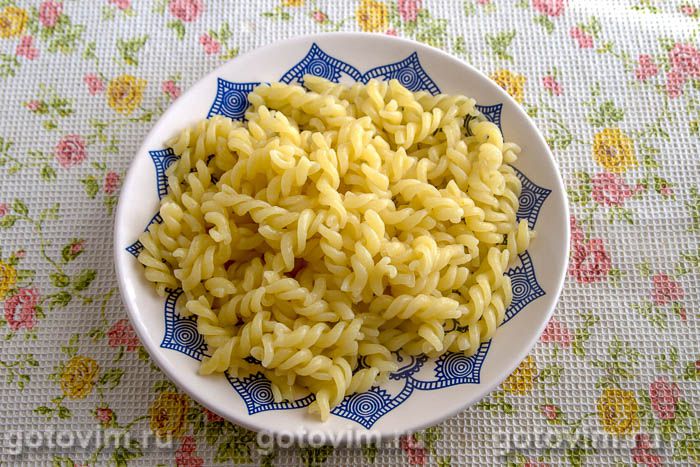 Фотографии рецепта Макароны с тыквенным соусом и грецкими орехами, 06 Макароны с тыквенным соусом и грецкими орехами, Шаг 06