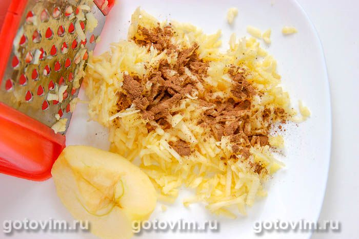 Фотографии рецепта Манник с яблоком и черноплодной рябиной, 03 Манник с яблоком и черноплодной рябиной, Шаг 03