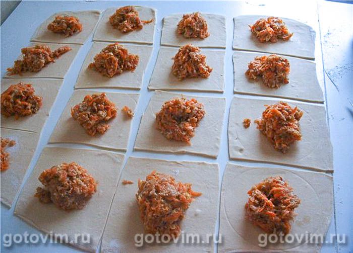 Фотографии рецепта Манты с тыквенно-мясной начинкой , 04 Манты с тыквенно-мясной начинкой , Шаг 04