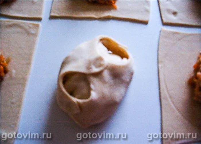 Фотографии рецепта Манты с тыквенно-мясной начинкой , 07 Манты с тыквенно-мясной начинкой , Шаг 07