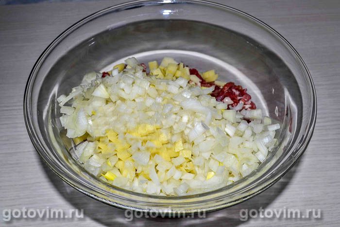Фотографии рецепта Манты с мясом и картошкой, 02 Манты с мясом и картошкой, Шаг 02