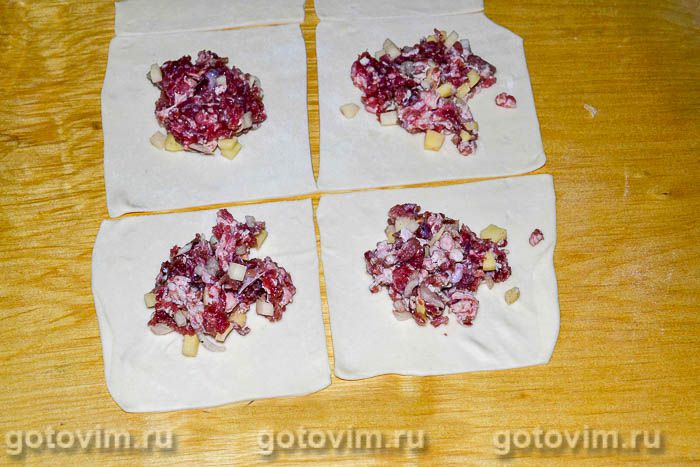 Фотографии рецепта Манты с мясом и картошкой, 05 Манты с мясом и картошкой, Шаг 05