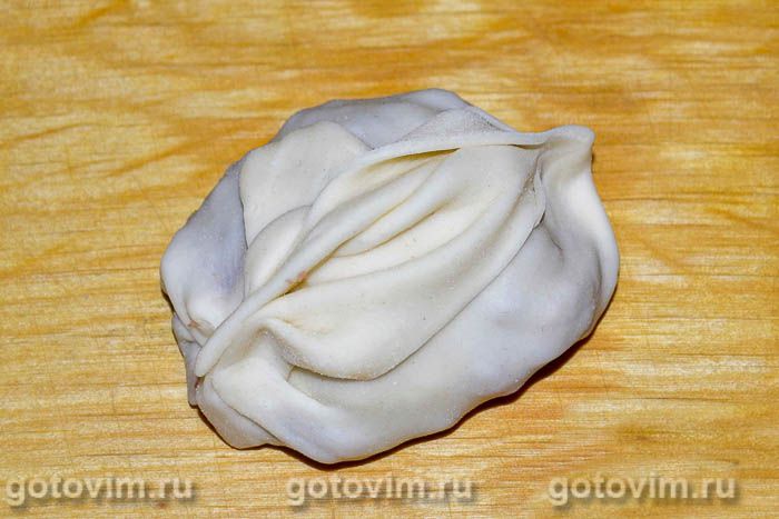 Фотографии рецепта Манты с мясом и картошкой, 09 Манты с мясом и картошкой, Шаг 09