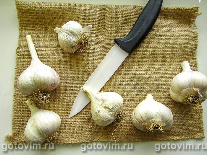 Фотографии рецепта Маринованный чеснок на зиму, 01 Маринованный чеснок на зиму, Шаг 01