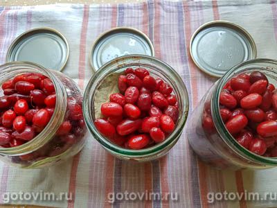 Фотографии рецепта Маринованный кизил, 04 Маринованный кизил, Шаг 04
