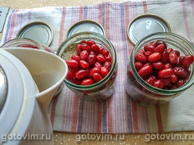 Фотографии рецепта Маринованный кизил, 05 Маринованный кизил, Шаг 05