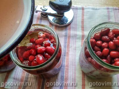 Фотографии рецепта Маринованный кизил, 08 Маринованный кизил, Шаг 08