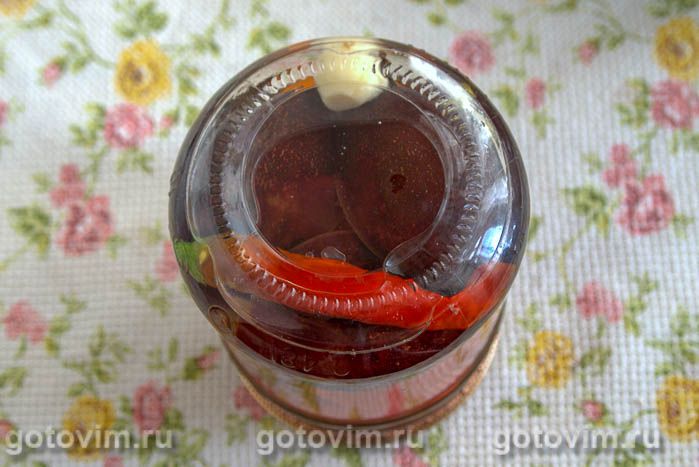 Фотографии рецепта Маринованные помидоры со сливами, 06 Маринованные помидоры со сливами, Шаг 06