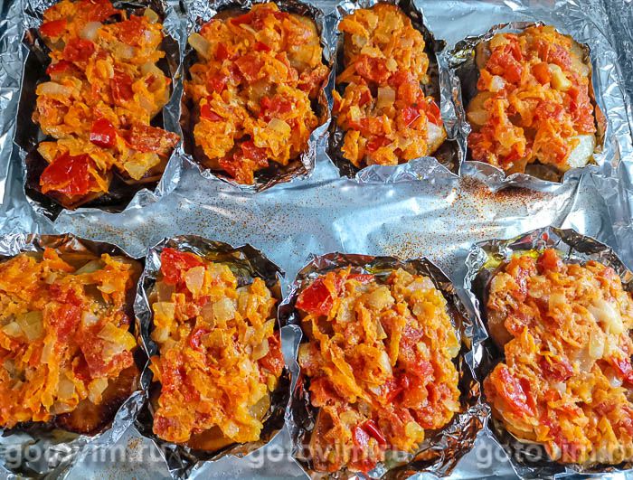 Фотографии рецепта Мясные лодочки с овощами, 11 Мясные лодочки с овощами, Шаг 11