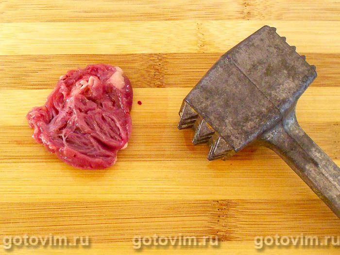 Фотографии рецепта Отбивные из куриных сердечек, 02 Отбивные из куриных сердечек, Шаг 02