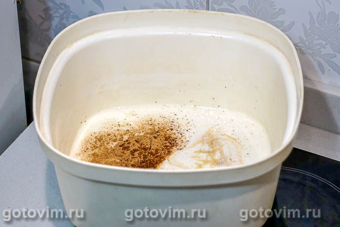 Фотографии рецепта Коврижка медовая с грецкими орехами, 02 Коврижка медовая с грецкими орехами, Шаг 02