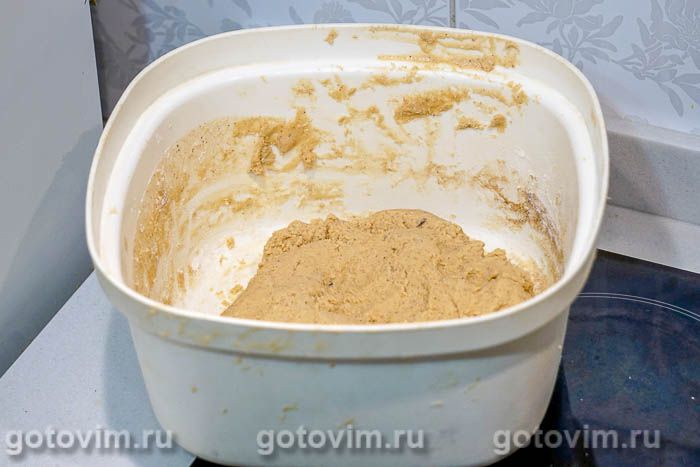Фотографии рецепта Коврижка медовая с грецкими орехами, 05 Коврижка медовая с грецкими орехами, Шаг 05