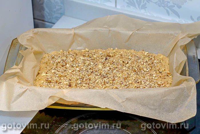 Фотографии рецепта Коврижка медовая с грецкими орехами, 06 Коврижка медовая с грецкими орехами, Шаг 06