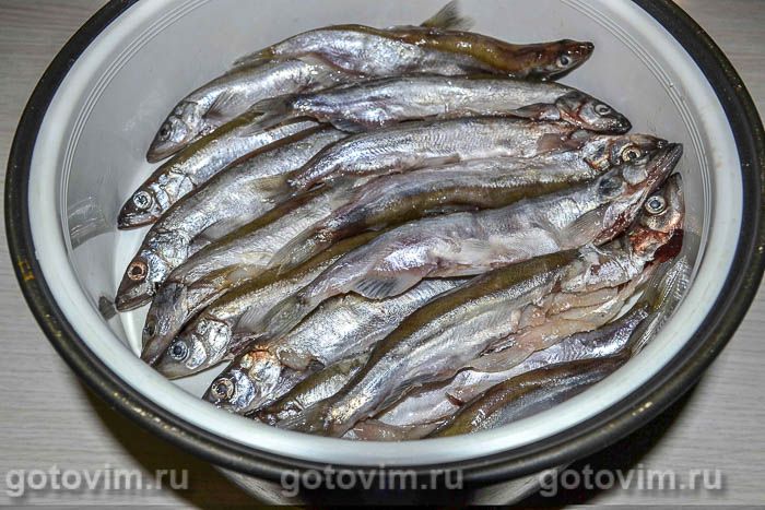 Фотографии рецепта Мойва, приготовленная на пару, 02 Мойва, приготовленная на пару, Шаг 02
