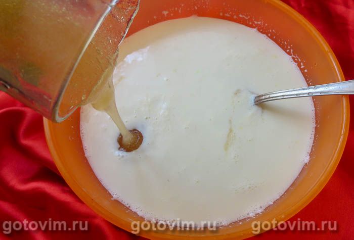 Фотографии рецепта Молочное желе с клубникой, 03 Молочное желе с клубникой, Шаг 03