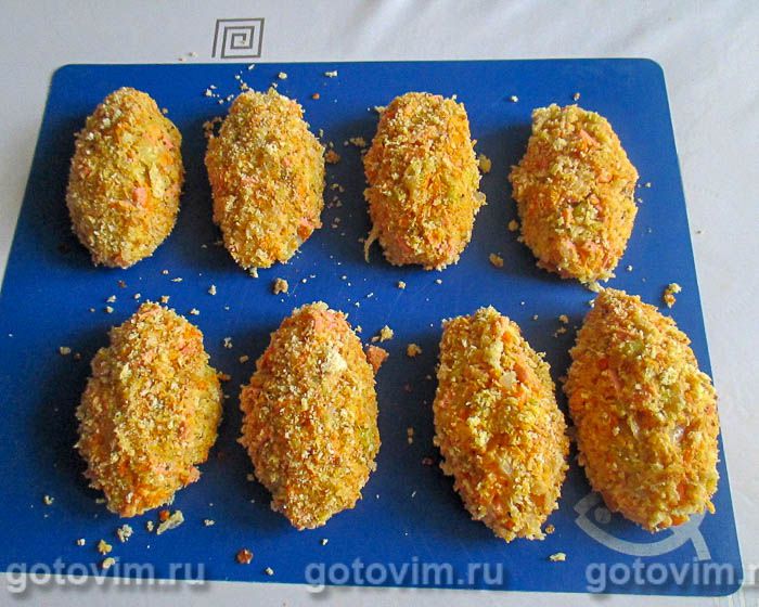 Фотографии рецепта Капустные котлеты с сосисками, 06 Капустные котлеты с сосисками, Шаг 06