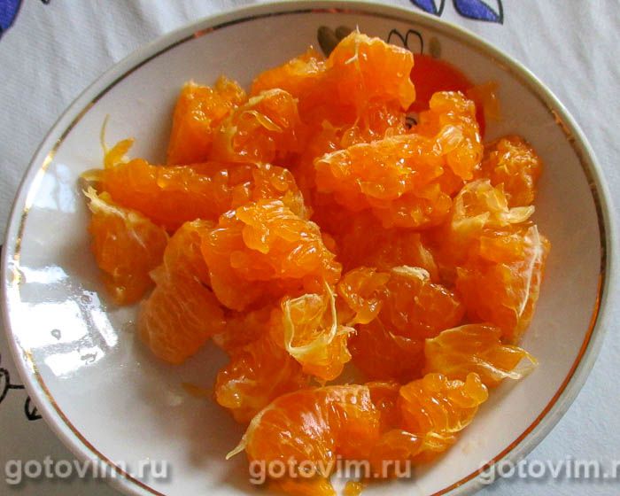 Фотографии рецепта Морковный бисквитный рулет с творожным кремом и мандарином, 02 Морковный бисквитный рулет с творожным кремом и мандарином, Шаг 02
