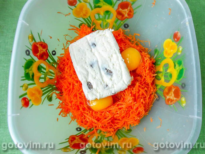 Фотографии рецепта Запеканка творожная с морковью, 03 Запеканка творожная с морковью, Шаг 03