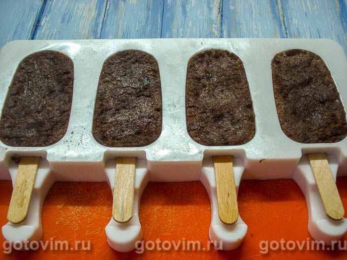 Фотографии рецепта Кейкпопсы «Эскимо» (Cakepops), 09 Кейкпопсы «Эскимо» (Cakepops), Шаг 09