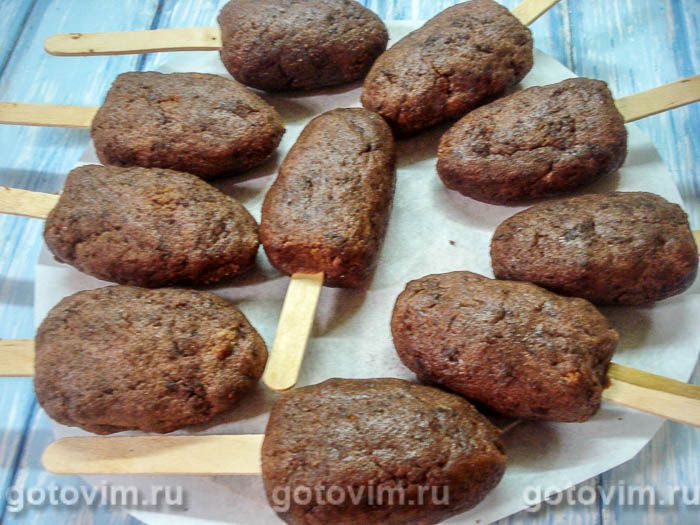 Фотографии рецепта Кейкпопсы «Эскимо» (Cakepops), 10 Кейкпопсы «Эскимо» (Cakepops), Шаг 10