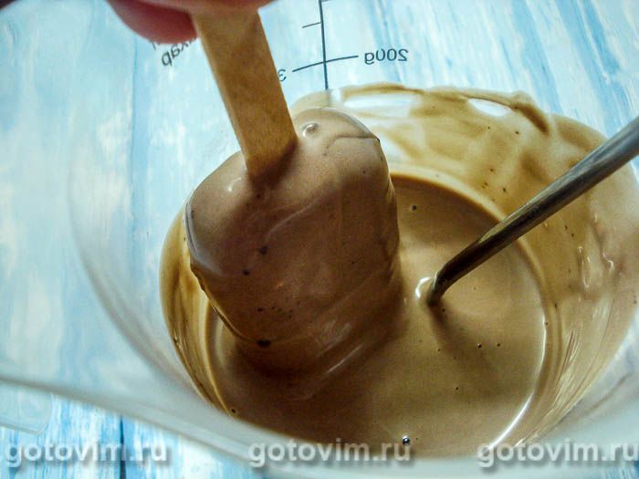 Фотографии рецепта Кейкпопсы «Эскимо» (Cakepops), 12 Кейкпопсы «Эскимо» (Cakepops), Шаг 12