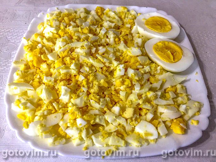 Фотографии рецепта Мясные стожки из фарша с картофелем, яйцом и сыром, 03 Мясные стожки из фарша с картофелем, яйцом и сыром, Шаг 03