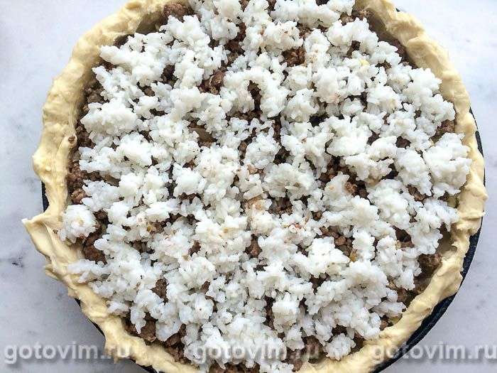Фотографии рецепта Губадия с мясом, творогом и изюмом, 12 Губадия с мясом, творогом и изюмом, Шаг 12