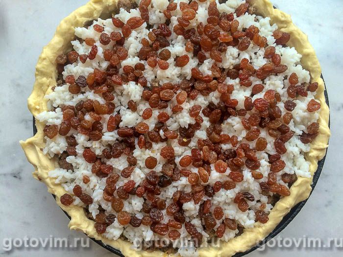 Фотографии рецепта Губадия с мясом, творогом и изюмом, 13 Губадия с мясом, творогом и изюмом, Шаг 13