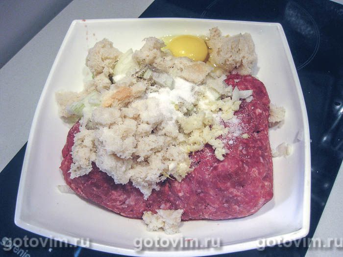 Фотографии рецепта Мясной рулет с макаронами, 01 Мясной рулет с макаронами, Шаг 01