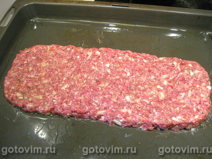 Фотографии рецепта Мясной рулет с макаронами, 03 Мясной рулет с макаронами, Шаг 03