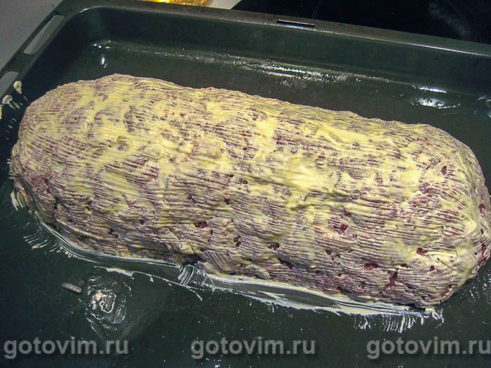 Фотографии рецепта Мясной рулет с макаронами, 06 Мясной рулет с макаронами, Шаг 06
