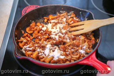 Фотографии рецепта Мясной рулет с лисичками, 02 Мясной рулет с лисичками, Шаг 02