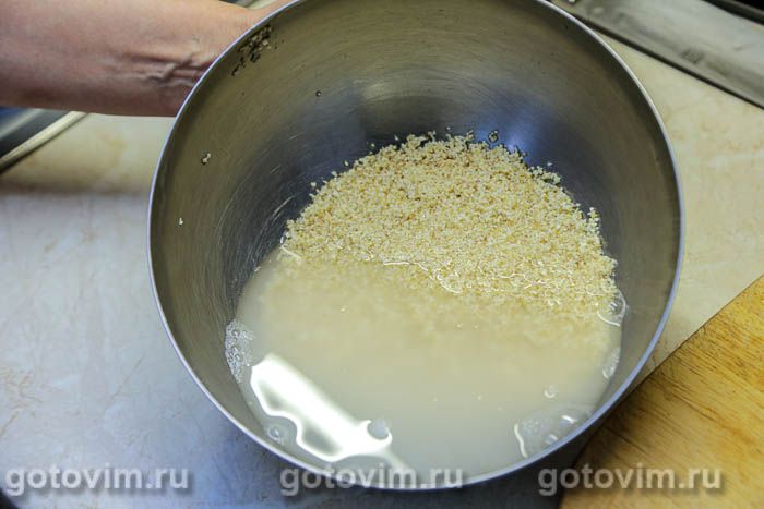 Фотографии рецепта Мясной суп с пшеничной крупой «Артек», 02 Мясной суп с пшеничной крупой «Артек», Шаг 02